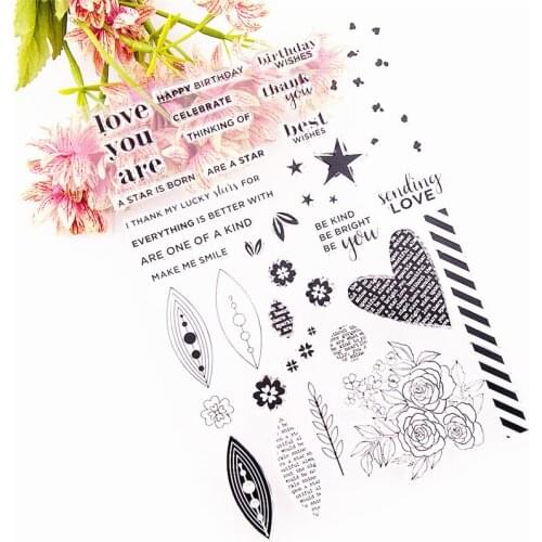 15*21CM Hot selling Love transparent seal clear stamp silicone seal roller stamp DIY scrapbook album / card production