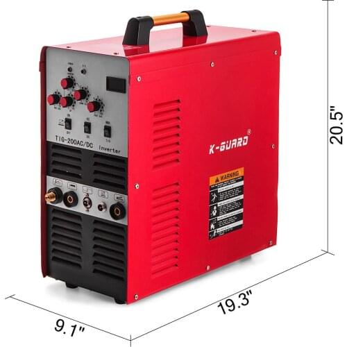 200A IGBT Square Wave AC/DC TIG/Stick Inverter Welder Aluminum TIG-200 110/230V