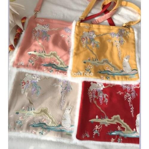 2021 chinese style banquet cheongsam frame bag retro flower handbag handmade silk bag women shoulder diagonal female shell bag