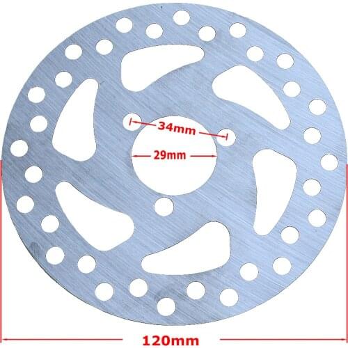 29mm 120mm Brake Disc Rotor For 2 Stroke 47cc 49cc Engine Gas Electric Scooter Pocket Bike Mini Dirt Kids ATV Quad 4 Wheeler