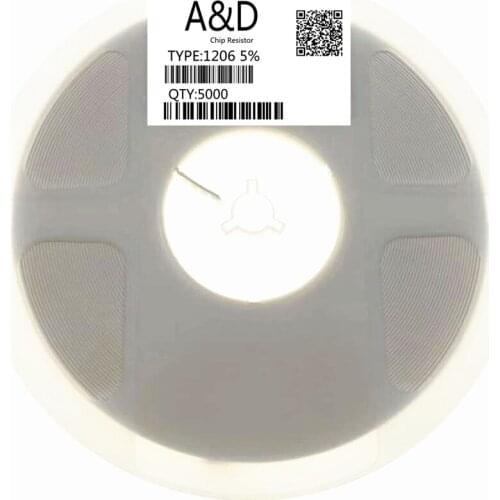 5000pcs Full Reel 1206 smd resistor 470 ohm 0R-10M 5% 0 - 10M ohm 0.1R 100R 1K 10K 47R 4k7 1M 0.91R 9.1R 75R 680R 7K5 68K 750K