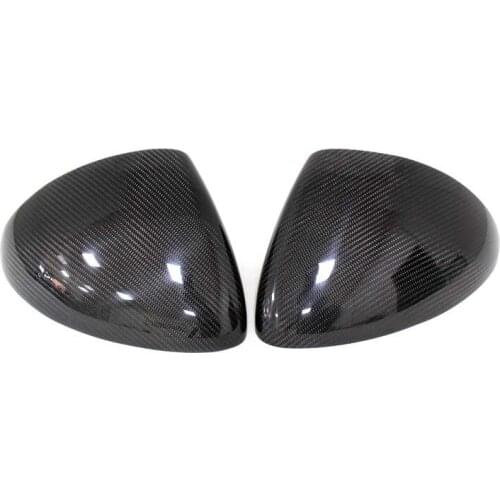 Real Carbon Fiber Addon Wing Rearview Mirror Cover Trim Fit For Porsche Cayenne 2011-2014