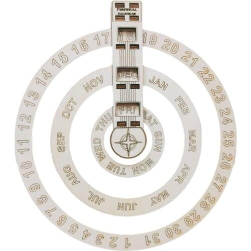 Wooden Bohemian Farmhouse Styles Rotary Calendar Wall Hanging Perpetual Calendar For Home Bedroom Dining Room remarkable