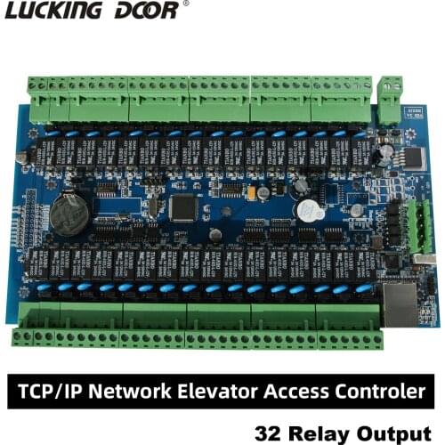 TCP/IP Network Elevator Access Controler Rfid Card 32 Floor Compartments Elevator Hierarchical Controller System