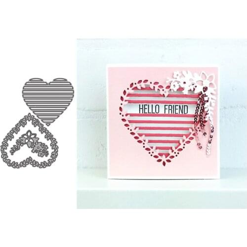 Heart-Shaped Flower Metal Cutting Dies for Scrapbooking Handmade Tools Mold Cut Stencil New 2021 DIY Card Make Mould Model Craft