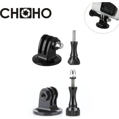 For Gopro Accessories Metal Adapter 1/4" Aluminium Tripod Screw Thumb Knob cnc Alloy Mount For Go Pro Hero 9 8 7 SJCAM Xiaomi Yi