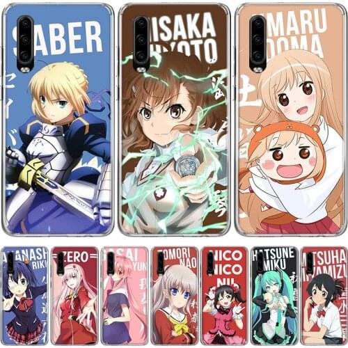 Anime Protagonist Cute Girl Phone Case for Huawei P40 P30 P20 Mate 30 20 10 Pro P10 Lite P Smart Z + 2019 Gift Coque Cover Capa
