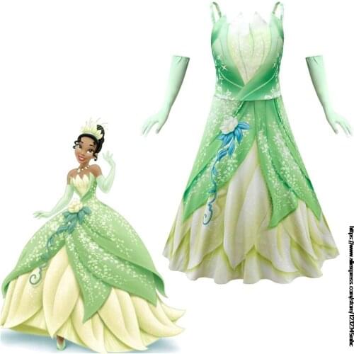 Disney Newest Dress Movie Snow White Princess Dress Off Shoulder Cosplay Costume Girls Dresses Party birthday gift