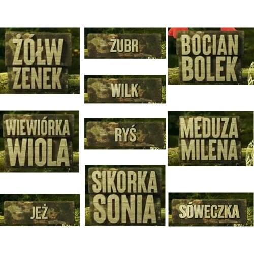 2021 New Gang Swojaków Funny Sweets Rys Wilk Mascot Soft Toy PIOTRUS Frania KSENIA Jellyfish Stefek Julka Stuffed Soft Do