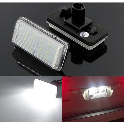Pair Error Free LED Car Number License Plate Light For Toyota Land Cruiser 120 Land Cruiser 200 Prado 200 for Lexus LX470 GX470