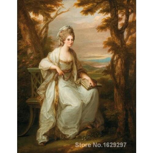 Portrait of Anne Loudon Lady Henderson of Fordall Angelica Kauffman reproduction art High quality Handpainted