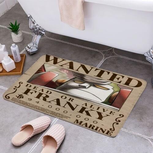 Frank Bounty Wanted Poster 3D Print Doormats Rectangle Non-Slip DoorMat Bedroom Kitchen Entrance Print Door rugs Dropshipping