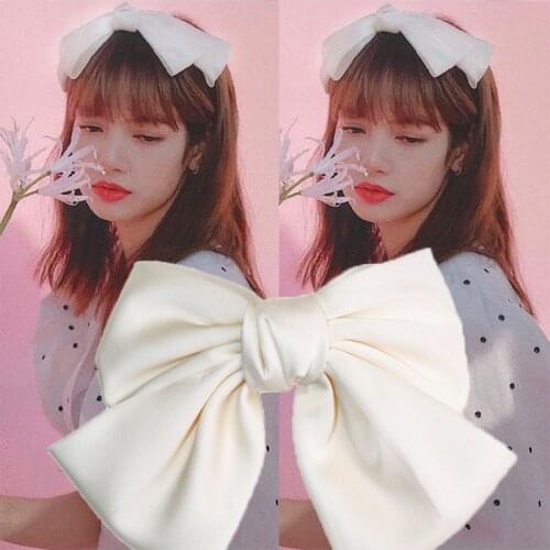 2021 New Arrival Big Bows Elastic Hair Bands Women Girls Headband Fashion Korean Hair Clips Hairpins Sweet Hair Accessories