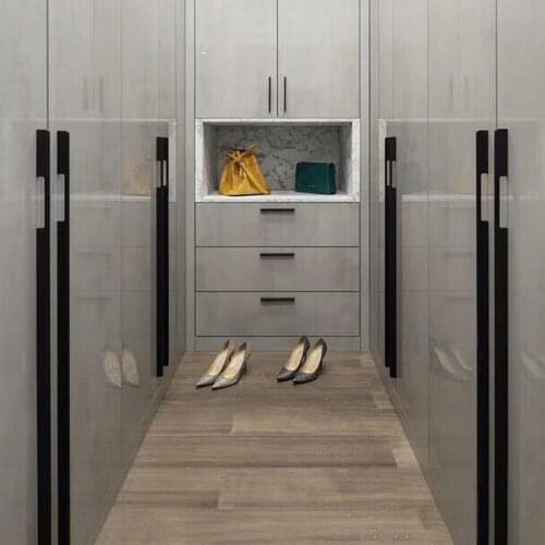 Modern American Cabinet kitchen Door Knob 800mm 1000mm Long Handles Matte Black Gold Brass Wardrobe Pulls handles for furniture