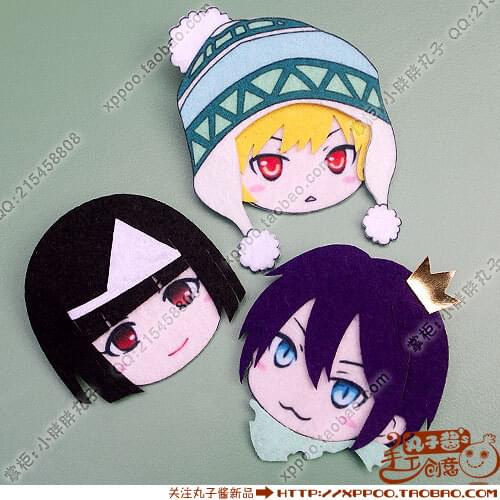 Cute Anime Noragami Yaboku Yukine Nora Cosplay Badge Nonwoven fabric Button Brooch Pin Bedge Gifts