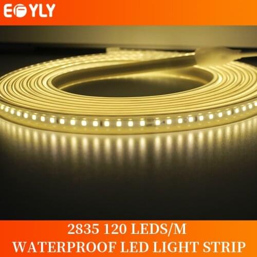 EFYLY 2835 Waterproof LED Strip High Safety High Brightness 120 Leds/m Light Strip Flexible LED Light Outdoor 5M