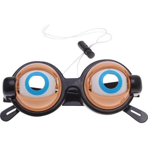 Funny Prank Glasses Toys Horror Eyeball Dropping Glasses Crazy Eyes Toy Supplies Kids Party For Halloween Chrismas Gift Gag Toys