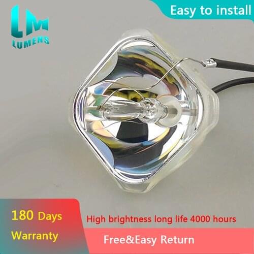 Projector Replacement Bare Lamp for ELPLP43 V13H010L43 for EPSON EMP-TWD10 EMP-W5D MovieMate 72 for Business School Home