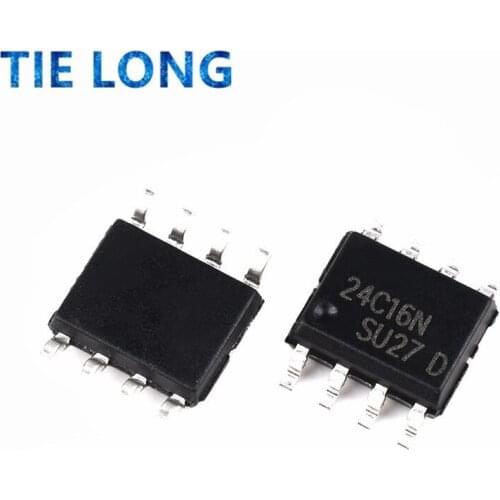 10PCS AT24C16 SOP 24C16 SOP8 AT24C16C-SSHM-T AT24C16N SOP-8 new and original IC