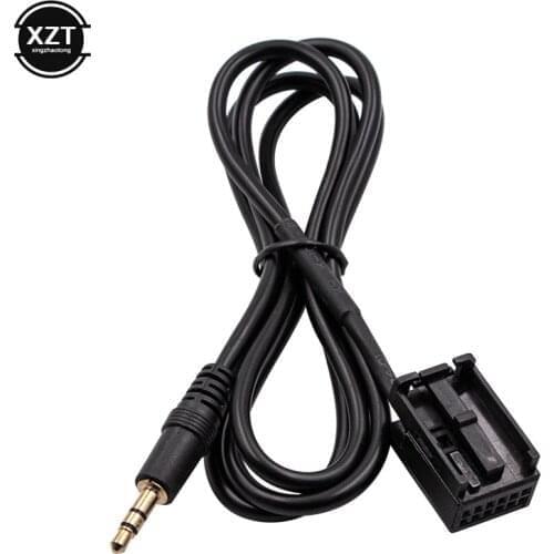 10pcs CD 6000 3.5mm AUX Audio Input Adapter Connection Cable ForFord Fiesta Fusion Transit Car 3.5mm Jack Plug