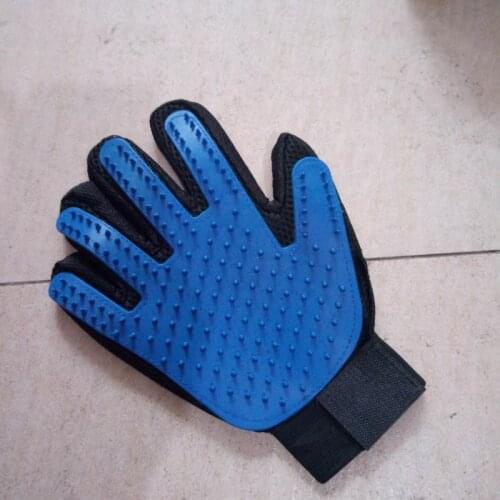 100PCS Hot Sale Cats Dogs Massage Glove Soft TPR Pet Bath Brush Shower Grooming Comb Right Hand Apply