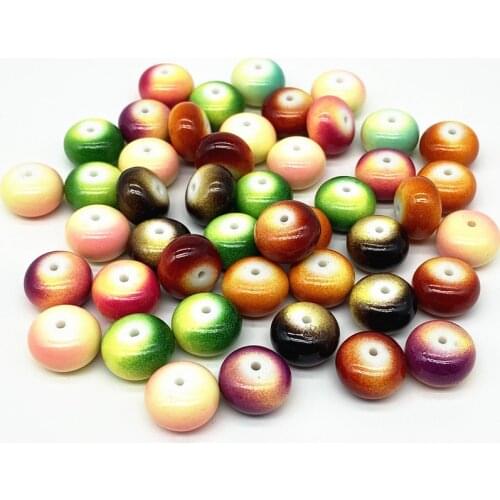 20pcs 9x14mm Oblate Acrylic Beads for Jewelry Making Bracelet Pendant DIY