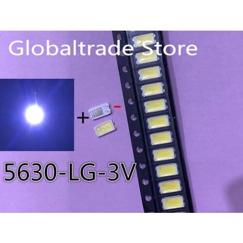 2000pcs For LG LED LCD Backlight TV Application Middle Power LED LED Backlight 1W 3V 5630 Cool white LED LCD TV Backlight