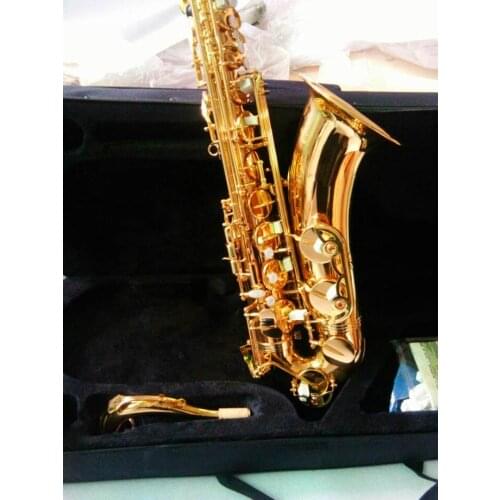 2021 New professional Japan Brand T-902 Tenor Bb Tenor Saxophone Playing Electrophoresis Gold Tenor Sax With Mouthpiece Free