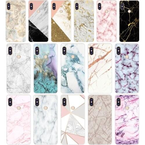 264H gold marble Soft Silicone Tpu Cover phone Case for xiaomi redmi 6 pro 5 plus note 6 pro 4 4x mi 8