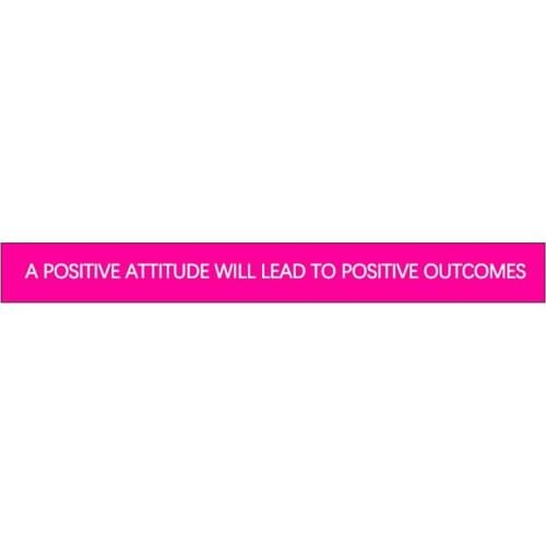 300pcs Motivational A POSITIVE ATTITUDE WILL LEAD TO POSITIVE OUTCOMES Silicone Bracelets Rubber Wristbands Free Shipping by DHL