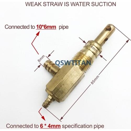 6*4mm Dental Strong/Weak suction Brass valve for Dental Supplies Dental Chair accessories
