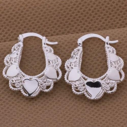 AE547 Trendy wholesale earrings , fashion jewelry , Modelling delicate hearts /bvsakmza bwfaknma