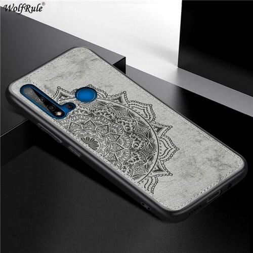 Cover For Huawei P20 Lite 2019 Hard Case For Huawei Nova 5i Shcokproof Soft TPU Fabric Texture Cover For Huawei P20 Lite 2019