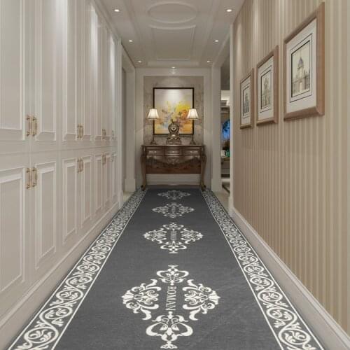 European Style Stair Carpet Long Hallway Carpets Hotel Corridor Aisle Runner Rugs Bedroom Living Room Rug Bedside Kitchen Mat