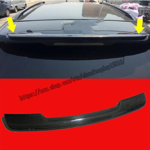 For Land Rover Range Rover Evoque 2012-2015 Rear Trunk Spoiler Real Carbon Fiber Gloss