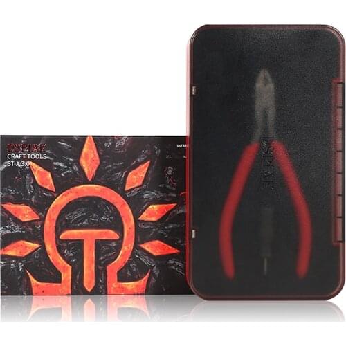 DSPIAE ST-A Single Blade Nipper 3.0 Hand Tools Pliers Multifunctional Bent Non-Scale Long Nose For Electrical Parts Red Vise