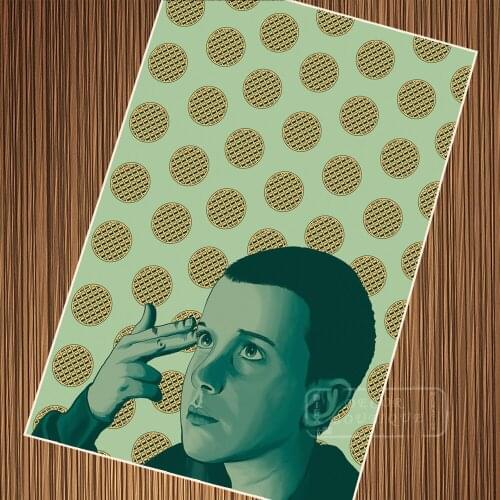 Eleven Thinking Stranger Things TV series Poster Canvas Painting DIY Wall Paper Posters Home Decor Gift