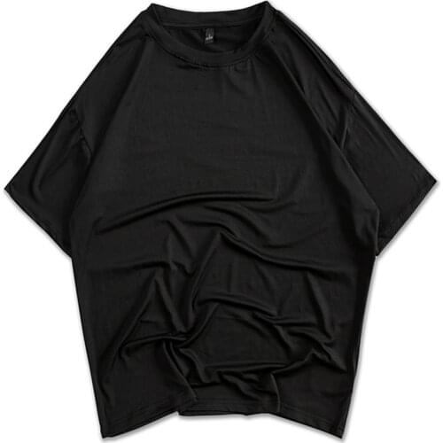 Functional and Quick-drying Men T-shirt Muti Color Basic Summer Loose Oversize T-shirt Sport Solid Color