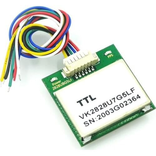 VK2828U7G5LF GPS Module TTL 1-10Hz with Antenna FLASH Flight Control GPS Model G-mouse Also compatible with 232 communication