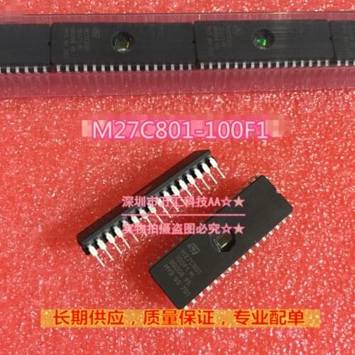 Good Quality 5PCS/LOT ST M27C801-100F1 M27C801 DIP32 Ceramic Mirror Memory Chips can Erasable