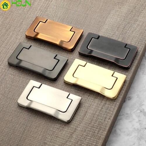 Furniture Cabinet Handle Knobs Tatami Hidden Invisible Door Pull Drawer Dresser Wardrobe Cupboard Closet Kitchen Metal Handle