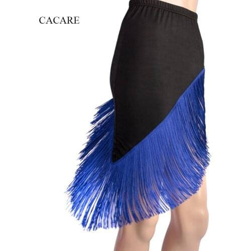 Latin Tango Skirt Dance Samba Salsa Dress D378 Irregular Hem with Tassels 14 Choices Personalized Size is Supported