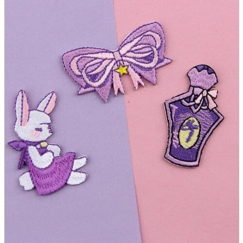 Cartoon Embroidery Patch Cloth Sticker Personality Girl Backpack Doll Pendant Accessories Patch Cloth Sticker Childrens T-shirt