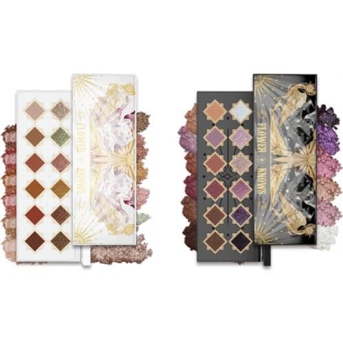 Flower Know Little Angel Twelve Color Eyeshadow Palette Pearly Matte Sequins Polarized Fine Powdery Good Color Eyeshadow Palette