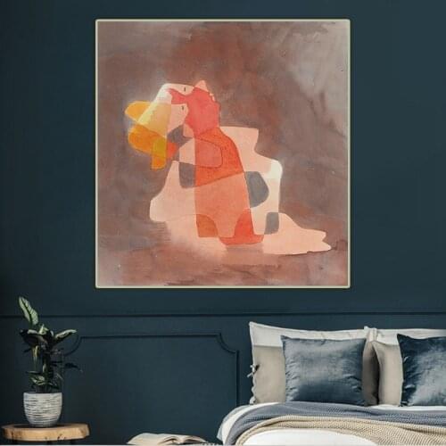 Paul Klee《Woman Leaning Back》Canvas Art Oil Painting Artwork Print Poster Picture Wall Decor Home Living Room Decoration