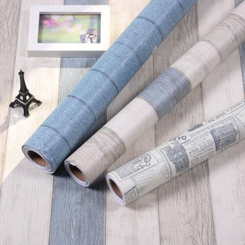 Retro Newspaper WallPaper Vintage Pvc Self Adhesive Home Renovation Wall Sticker Cabinet Table