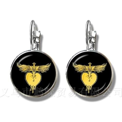 Human Anatomy Brain Stud Earrings Glass Cabochon Weird Cool Science Doctor Classic Earrings Creative Gifts