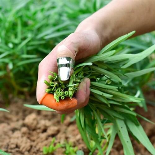 Silicone Thumb Knife Finger Protector Vegetable Harvesting Knife Plant Blade Scissors Cutting Rings Garden Gloves