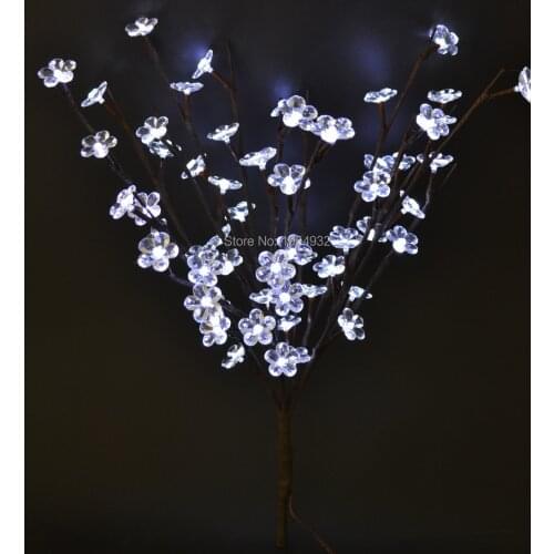 LED Electric Type Acrylic Flower Branch Light 20" 60LED AA Standard Acrylic Flower Decoration Branch Light with 3V DC Adaptor