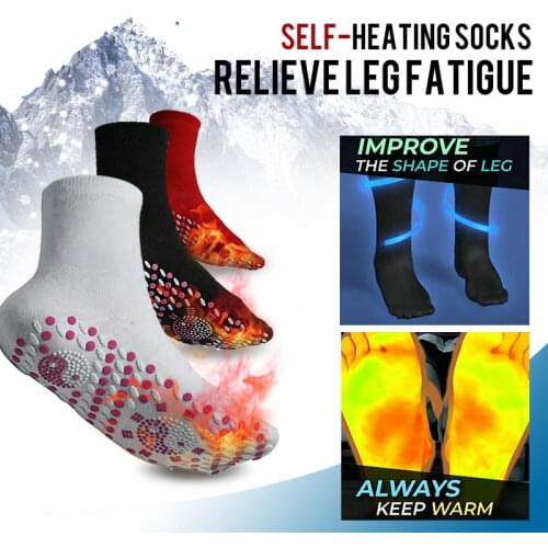 10Pairs Self-heating Socks Relieve Leg Fatigue Pain Foot Massage Unisex Warm Socks High-quality Polyester Cotton Socks